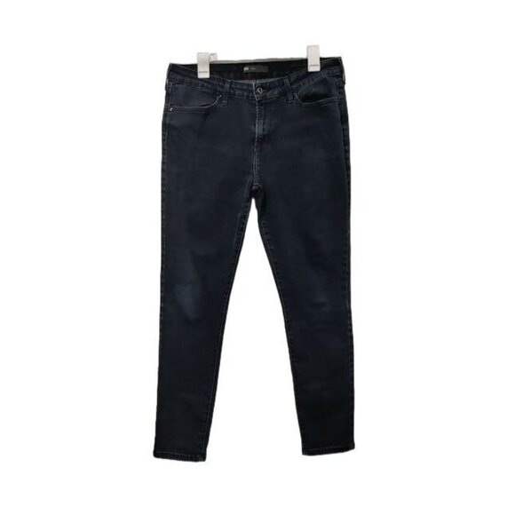 Levi's High Waisted Dark Wash Denim Streetwear Skinny Jeggings Dark Blue 32/32 - Picture 1 of 7
